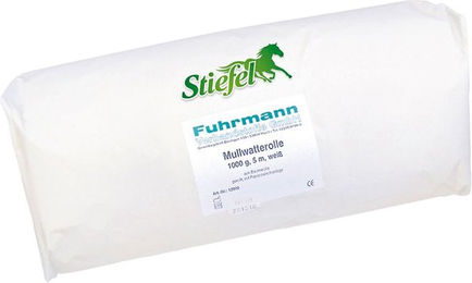 Produktbild von Stiefel Verbandwatte mit Gaze aus Baumwolle 40 cm x 5 m für die Pferdewundpflege