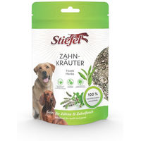 Produktbild von Stiefel Zahnpflege-Snack Zahnkräuter mit Pfefferminz für Hunde 100 g ohne Farb- und Aromastoffe