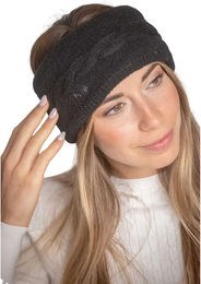 Stirnband Pénélope Mel für Damen in Schwarz aus Polyamid und Polyester für den Winter – Bild 1 von 1