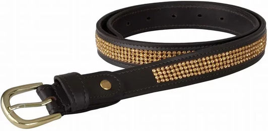 Produktbild von Strass-Gürtel T de T aus Leder Unisex 75 cm