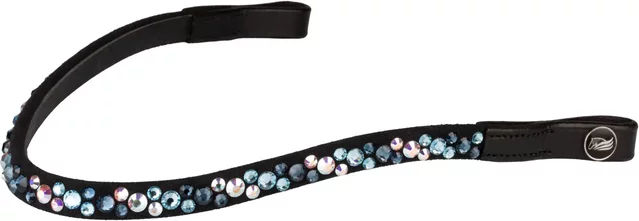 Strass-Horse Fliegenmaske Supreme Spirit Model Schwarz aus Kunstleder für Warmblut – Bild 1 von 1