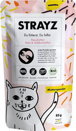 STRAYZ Bio Hundefutter Ente und Süßkartoffel 14x85g – Bild 1 von 2