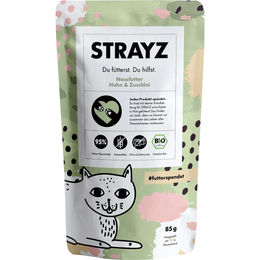 STRAYZ Bio Hundefutter Huhn & Zucchini 14x85g – Bild 1 von 2