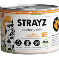Produktbild von STRAYZ Bio Hundefutter Pute und Karotte in Soße 6x200g - 6 x 200 g