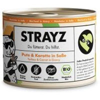 Produktbild von STRAYZ Bio Hundefutter Pute und Karotte in Soße, getreidefrei und monoprotein, 6x 200 g - 6 x 200 g