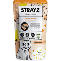Produktbild von STRAYZ Bio Katzen Nassfutter Gans Stückchen in Sauce für adulte Katzen 14 x 85 g - 6 x 85 g