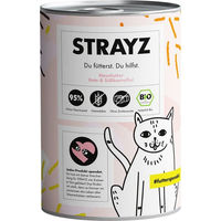 Produktbild von STRAYZ Bio Katzenfutter Ente und Süßkartoffel Adult 6x400g - 6 x 400 g
