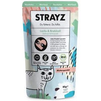 Produktbild von STRAYZ Bio Katzenpastete Lachs und Broccoli 14x85g - 14 x 85 g