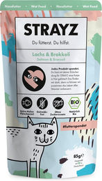 STRAYZ Bio Lachs Pastete für Katzen Adult 14 x 85 g - 6 x 85 g – Bild 1 von 2