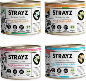 STRAYZ BIO Nassfutter für Katzen Probierpaket mit 4 Sorten 8 x 200 g – Bild 1 von 1