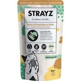 STRAYZ Bio Nassfutter Huhn & Pastinake in Soße – Bild 1 von 1