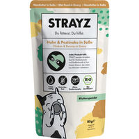 Produktbild von STRAYZ Bio Nassfutter Huhn & Pastinake in Soße