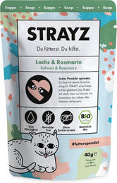 Produktbild von STRAYZ Bio Suppe Bio-Lachs und Bio-Rosmarin 14 x 40 g - 14 x 40 g