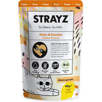 Produktbild von STRAYZ BIO Suppe Huhn & Karotte für erwachsene Katzen 14x40g