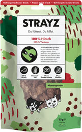 STRAYZ Gefriergetrockneter Katzen- und Hundesnack Hirsch hypoallergen getreidefrei 35g – Bild 1 von 1