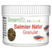 Produktbild von StreamBiz Salmler Natur Granulat Süßwasserfischfutter mit Insekten 40 g - 40 g