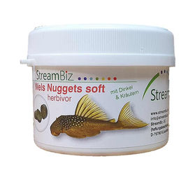 Produktbild von StreamBiz Welsfutter Herbivor Nuggets Soft 250 g - 250 g