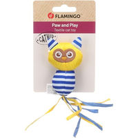 Produktbild von Strellow Flamingo Katzenspielzeug aus Polyester mit Catnip in Gelb und Bunt