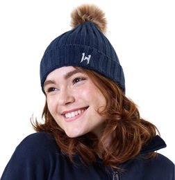 Strickmütze Damen Horseware Aura Blau Winter – Bild 1 von 1
