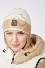 Produktbild von Strickmütze Vestrum aus Wolle in Beige für den Winter