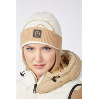 Produktbild von Strickmütze Vestrum aus Wolle in Beige für den Winter