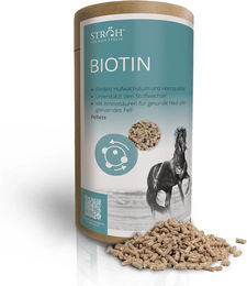 STRÖH Biotin Haut-Fell-Supplement für Pferde 1000g Dose – Bild 1 von 4