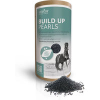 Produktbild von STRÖH Build Up Pearls Nahrungsergänzung Pellets für Muskelaufbau Haut und Fell sowie Immunsystem und Verdauung 1400g