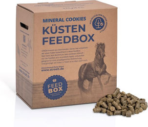 STRÖH Küsten Mineral Cookies Feedbox Leckerli zur Unterstützung von Haut, Fell und Hufen für Pferde – Bild 1 von 4