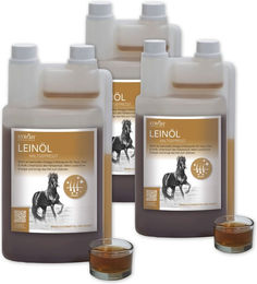 Produktbild von STRÖH Leinöl kaltgepresst Ergänzungsfutter 3er Pack