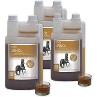 Produktbild von STRÖH Leinöl kaltgepresst Ergänzungsfutter 3er Pack