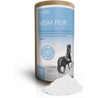 Produktbild von STRÖH MSM Pur Feedbox Dose Supplement für Gelenke Haut Fell und Hufe 1000g