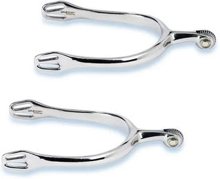 Stübben 1172 Dynamic Dressur Sporen aus Edelstahl 35mm Silber – Bild 1 von 2