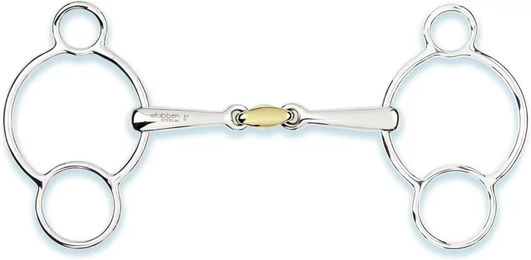 Produktbild von Stübben 3- oder 4-Ring-Gebiss für Pferde aus Metall in Silber