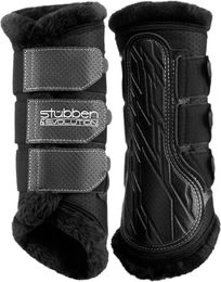 Stübben Airflow Trainingsgamaschen für Pferde mit Fleece-Futter Schwarz XL – Bild 1 von 5