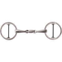 Produktbild von Stübben Bucephalus Gebiss für Pferde Doppelte Bruchstücke mit Ringen in Silber