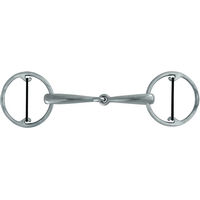 Produktbild von Stübben Bucephalus Gebiss für Pferde mit Ringen aus Gummi in Silber
