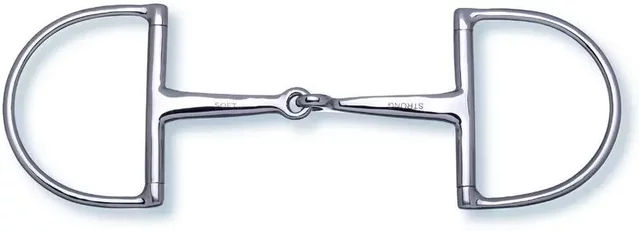 Produktbild von Stübben D-Ring Gebiss 2 in 1 Trense aus Edelstahl 14,5 cm 14 mm