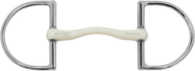 Produktbild von Stübben D-Ring Trense Fine Line Flex 1303 aus Kunststoff in Weiß