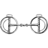 Produktbild von Stübben Danish Guard Gebiss für Pferde doppelt gebrochen aus Edelstahl in Silber