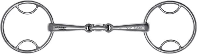Produktbild von Stübben Easy Control 2-Ring Gebiss aus Edelstahl in Silber