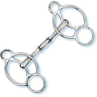 Produktbild von Stübben Easy Control 3-Ring Gebiss aus Edelstahl in Silber