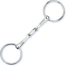 Produktbild von Stübben Easy Control Gebiss für Pferde mit 2 Ringen aus Metall in Silber