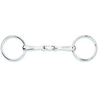Produktbild von Stübben Easy Control Gebiss für Pferde mit doppelten Bruchstücken und Ringen in Silber und Kupfer