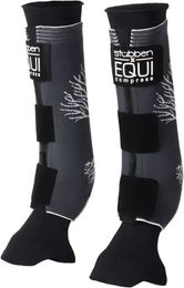 Stübben EQUI Compress Hinterbeinschoner Set mit Socken Schwarz Größe S – Bild 1 von 4