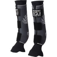 Produktbild von Stübben EQUI Compress Set Hinterbeinschoner mit Kompressionsstrümpfen Schwarz Größe L