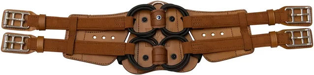 Stübben Equi-Soft Sattelgurt aus Leder für Pferde ohne Polsterung Braun – Bild 1 von 2
