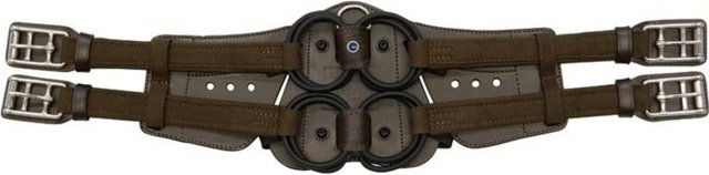 Stübben Equi-Soft Sattelgurt Ebony aus Leder ohne Polster Schwarz 120 cm – Bild 1 von 2