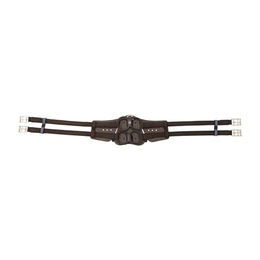 Stübben Equi-Soft Sattelgurt mit Polster aus schwarzem Leder 55cm – Bild 1 von 4