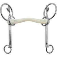 Produktbild von Stübben Fine Line Flex Schneckenzäumung für Pferde aus Kunststoff in Weiß