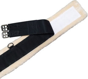 Stübben Fleece-Sattelgurt Lang mit Klettpolster Braun 130 cm – Bild 1 von 1